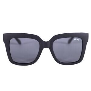 Quay Australia ICY Oversized Square Sunglasses - Matte Black / Smoke RX - NWT